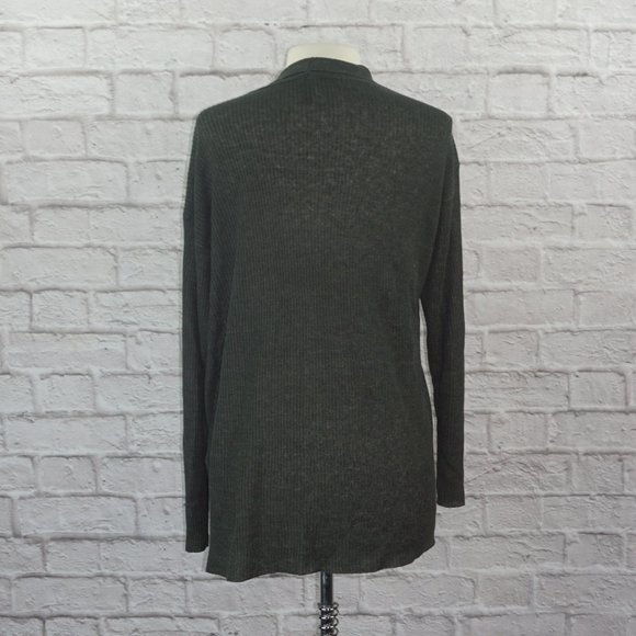 Eileen Fisher Organic Linen Cardigan Sweater Large - Picture 3 of 7